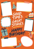 Load image into Gallery viewer, Good Times Great Stories Photo Upload Birthday Card
