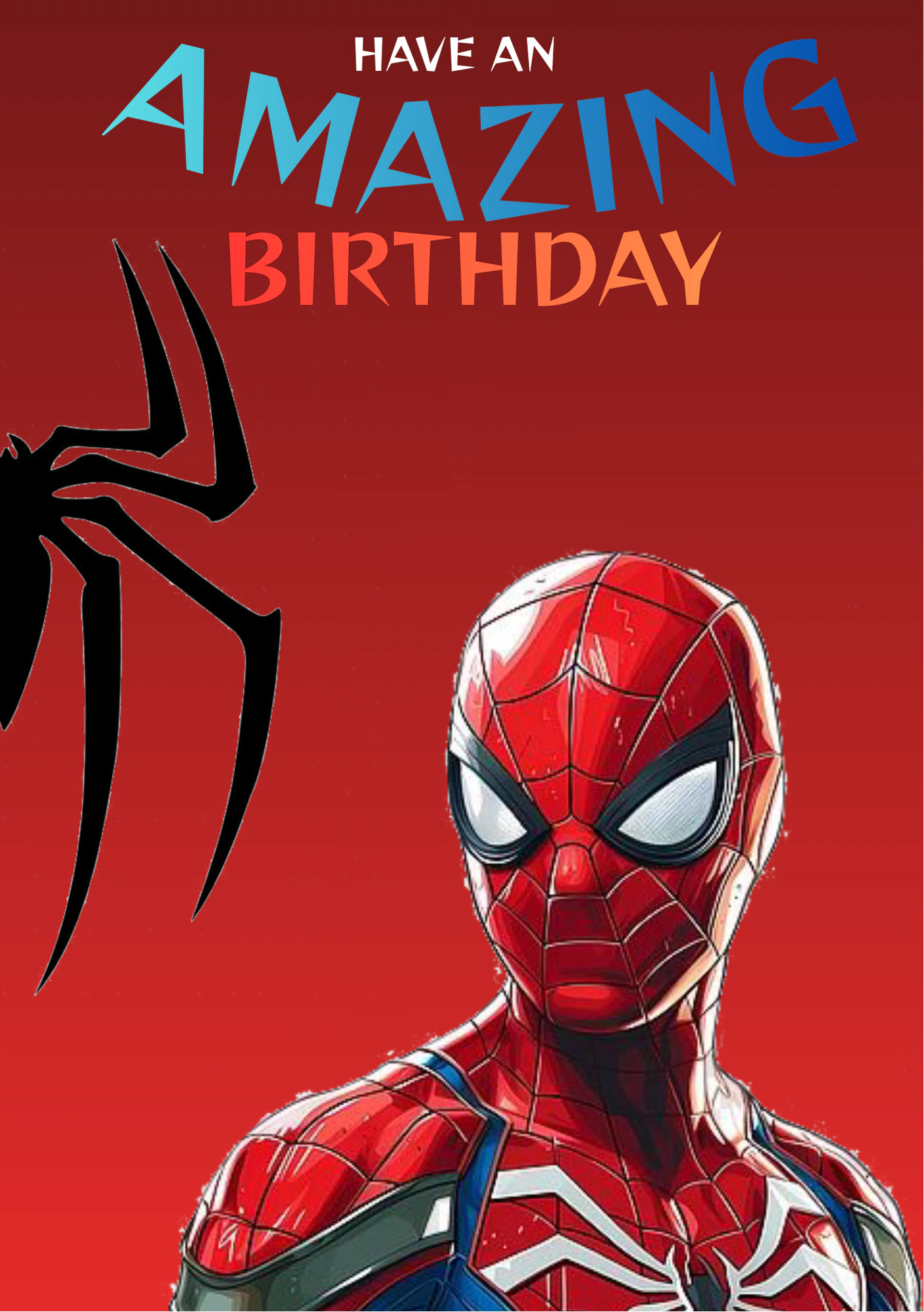 Spiderman Amazing Birthday Card for Him