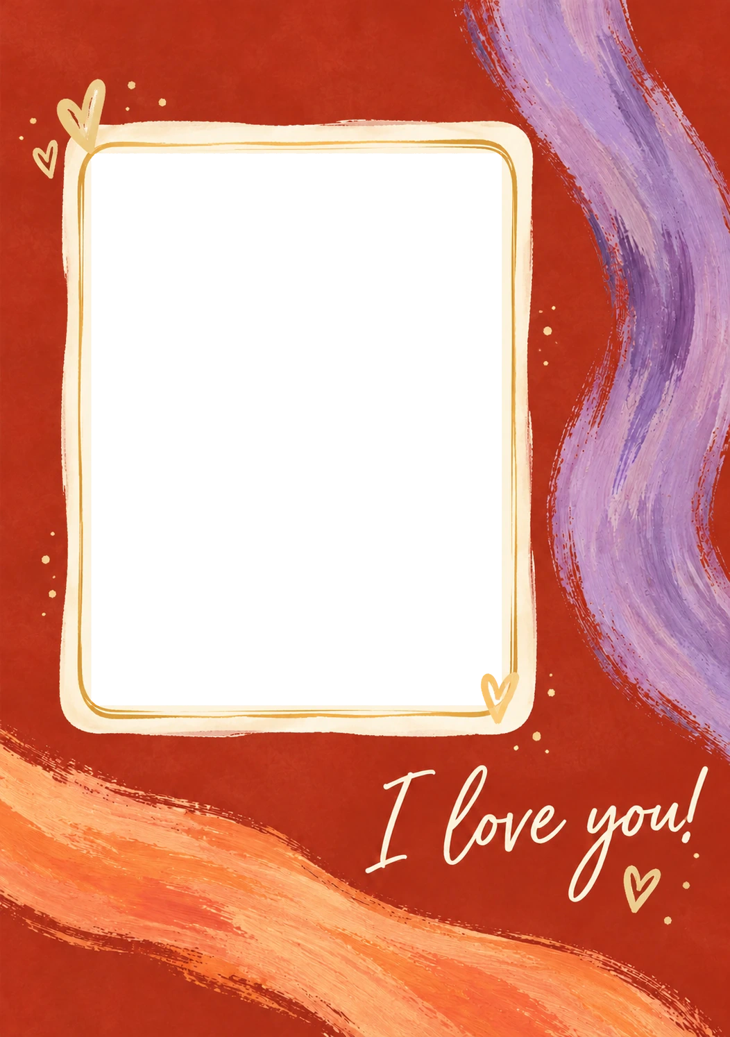 Funny I Love You Brush Strokes Photo Upload 20th Anniversary Card for Friend