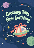Load image into Gallery viewer, Funny Greetings Tiny New Earthling New Baby Card for Brother
