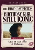 Load image into Gallery viewer, Funny Breaking News Still Iconic Photo Upload Birthday Card for Her
