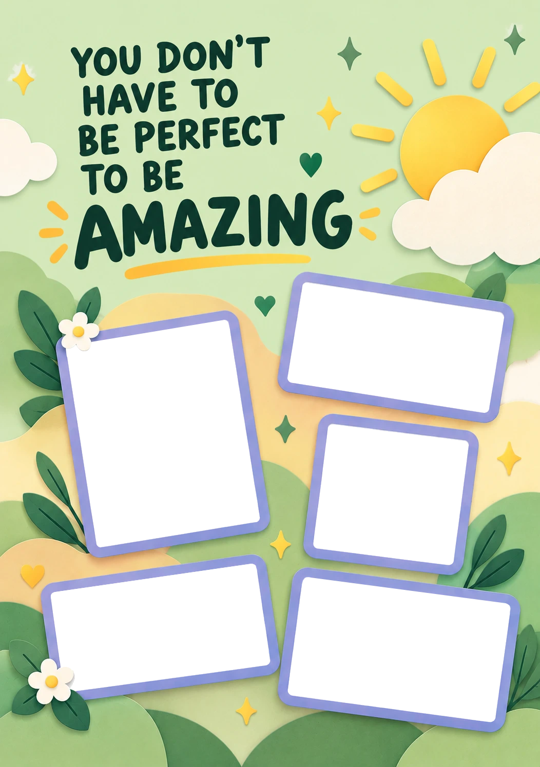 Uplifting You Don't Have to Be Perfect Photo Upload Congratulations Card for Niece