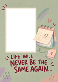 Load image into Gallery viewer, Funny Life Will Never Be the Same Photo Upload New Baby Card for Friend

