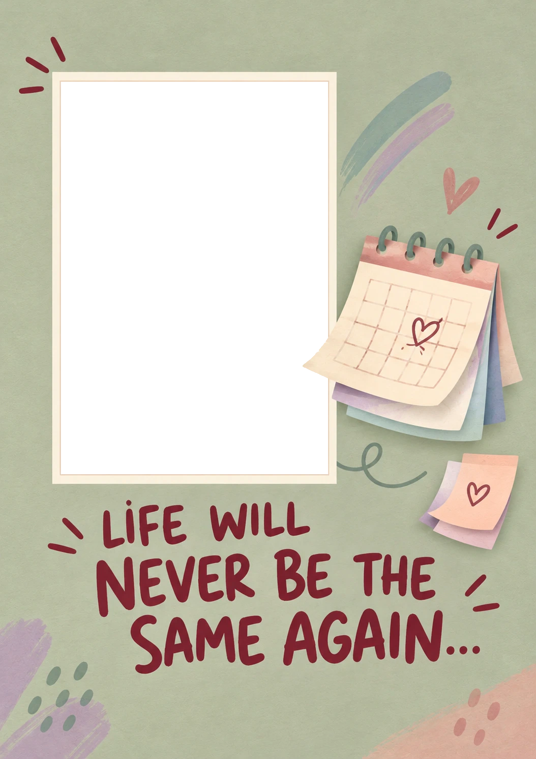 Funny Life Will Never Be the Same Photo Upload New Baby Card for Friend