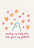 Load image into Gallery viewer, Counting Lucky Stars Anniversary Card for Her
