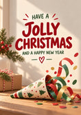 Load image into Gallery viewer, Jolly Christmas Confetti Popper Christmas Card for Niece
