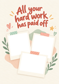 Load image into Gallery viewer, Hard Work Paid Off From the Heart Photo Upload Congratulations Card for Friend
