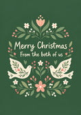 Load image into Gallery viewer, Floral Doves From Both of Us Christmas Card for Grandparents
