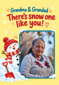 Load image into Gallery viewer, Funny There's Snow One Like You Photo Upload Christmas Card for Grandma & Grandad
