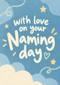 Load image into Gallery viewer, With Love on Your Naming Day New Baby Card for Son
