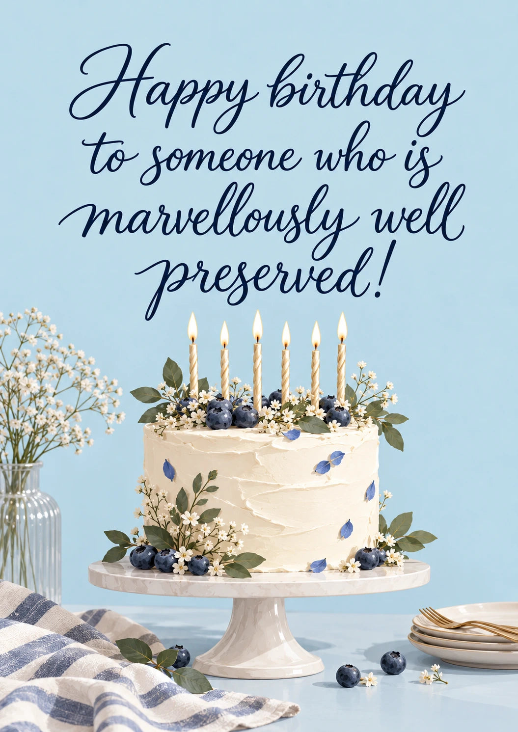 Funny Marvellously Well Preserved Birthday Card
