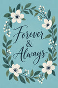 Load image into Gallery viewer, Forever & Always Floral Wreath Wedding Card
