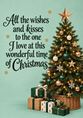 Load image into Gallery viewer, Wishes and Kisses Christmas Card for Him
