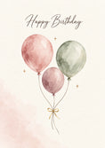 Load image into Gallery viewer, Watercolour Balloon Bunch Birthday Card for Her
