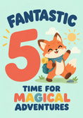 Load image into Gallery viewer, Adventurous Fox 5th Birthday Card
