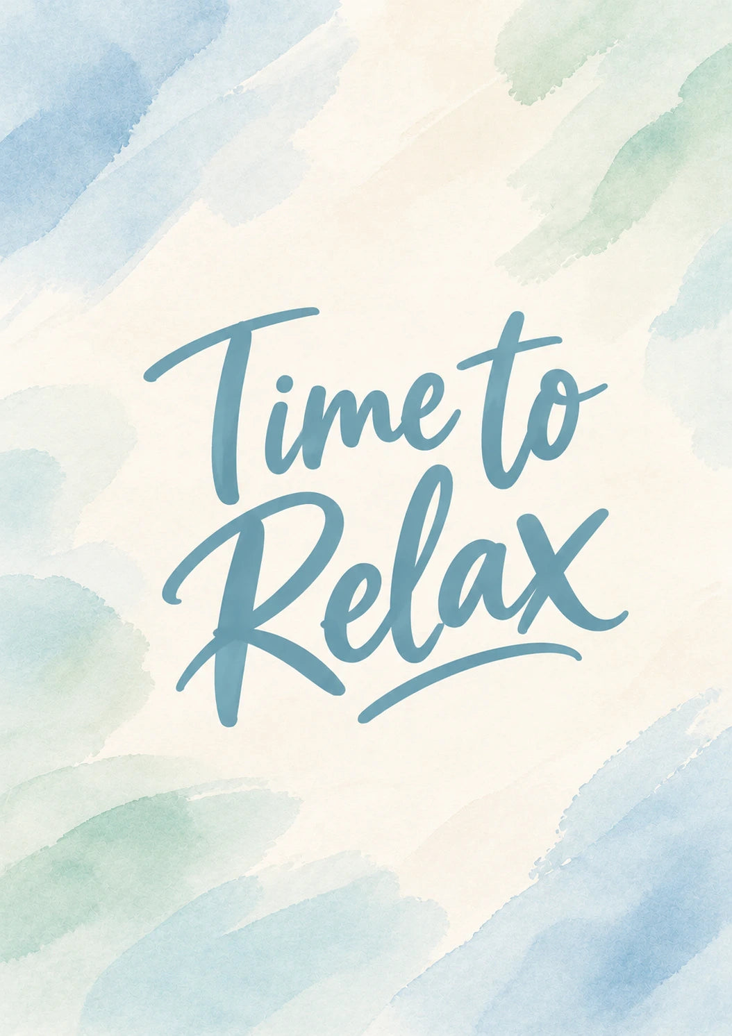 Time to Relax Watercolour Retirement Card for Best Friend