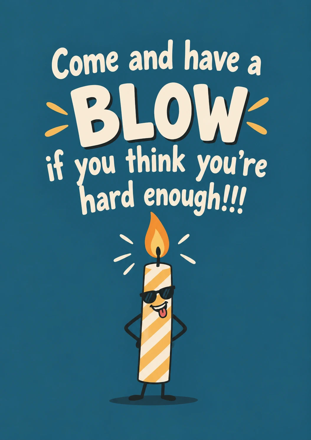 Funny Blow Out the Candle Cheeky 30th Birthday Card