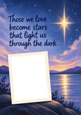 Load image into Gallery viewer, Those We Love Become Stars Photo Upload Sympathy Card for Sister In Law
