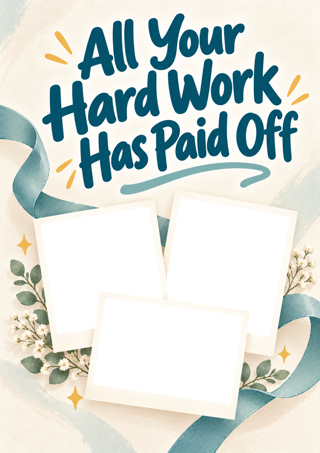 All Your Hard Work Has Paid Off Photo Upload Congratulations Card for Best Friend