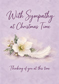 Load image into Gallery viewer, Sympathy White Hellebore Christmas Card for Cousin
