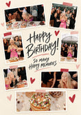Load image into Gallery viewer, Happy Memories Collage Photo Upload Birthday Card
