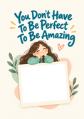Load image into Gallery viewer, You Don't Have To Be Perfect Photo Upload Congratulations Card for Granddaughter

