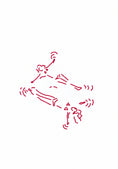 Load image into Gallery viewer, Energetic Stick Figure Dancing Friendship Card
