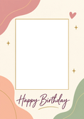 Load image into Gallery viewer, Boho Floral Abstract Godmother Photo Upload Birthday Card for Her
