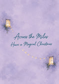 Load image into Gallery viewer, Across the Miles Fairy Lights Christmas Card for Cousin
