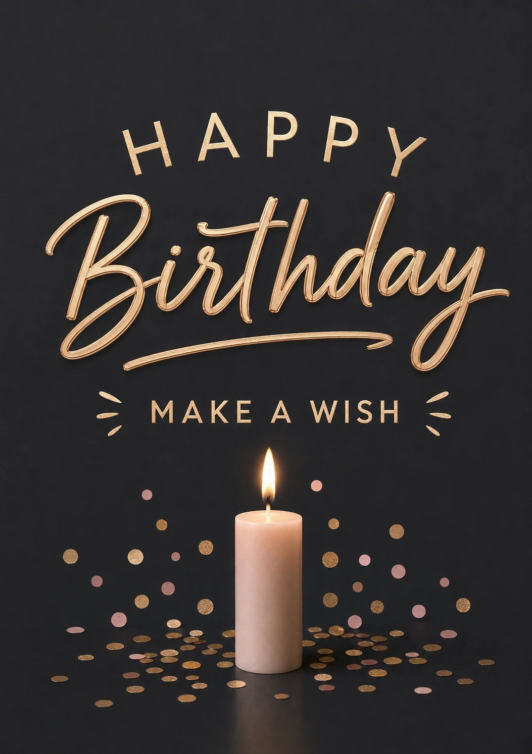 Birthdays - Personalised Card — with punch holes