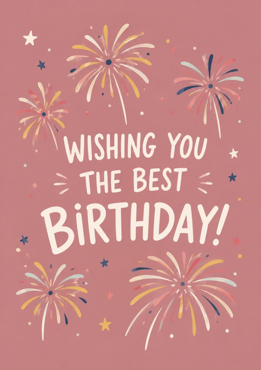 Birthdays - Personalised Card — with punch holes