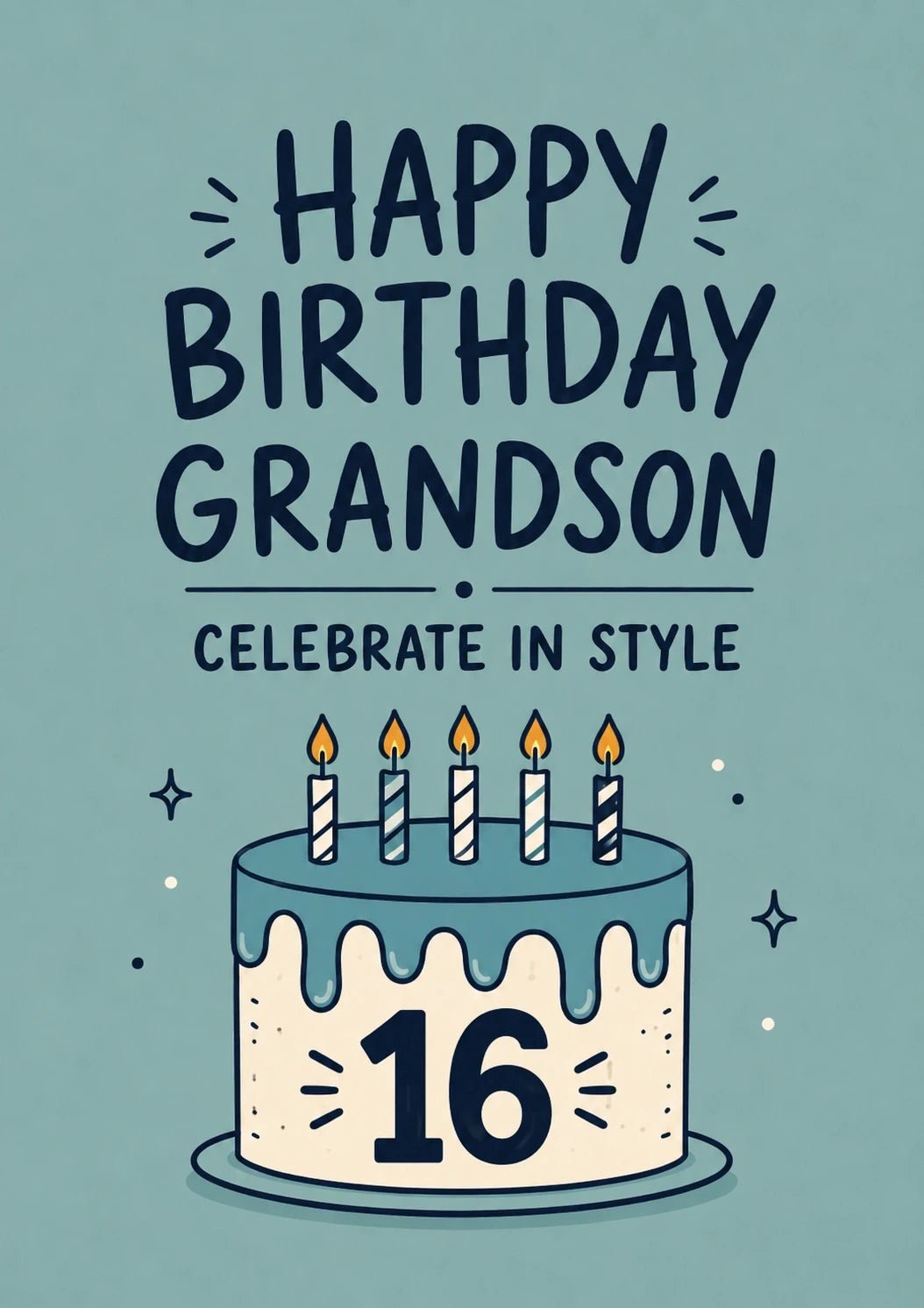 Birthdays - Personalised Card — with punch holes