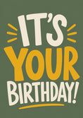 Load image into Gallery viewer, Birthdays - Personalised Card — with punch holes

