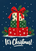 Load image into Gallery viewer, Christmas - Personalised Card — with punch holes
