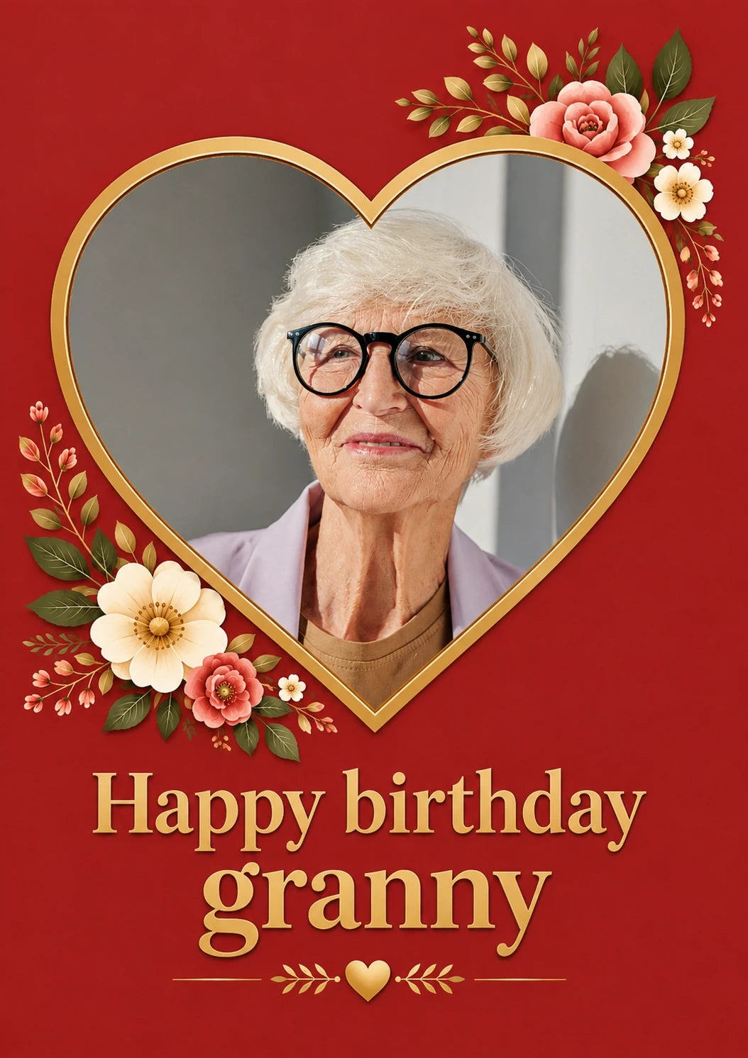 Birthdays - Personalised Card — with punch holes