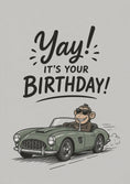 Load image into Gallery viewer, Birthdays - Personalised Card — with punch holes
