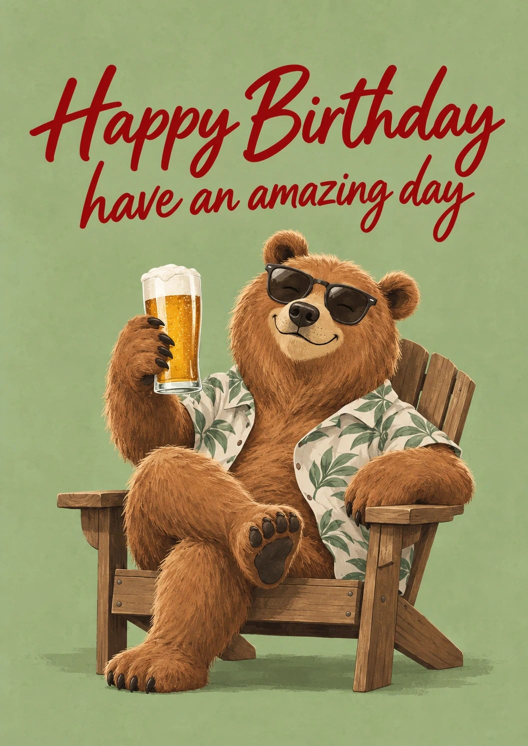 Birthdays - Personalised Card — with punch holes