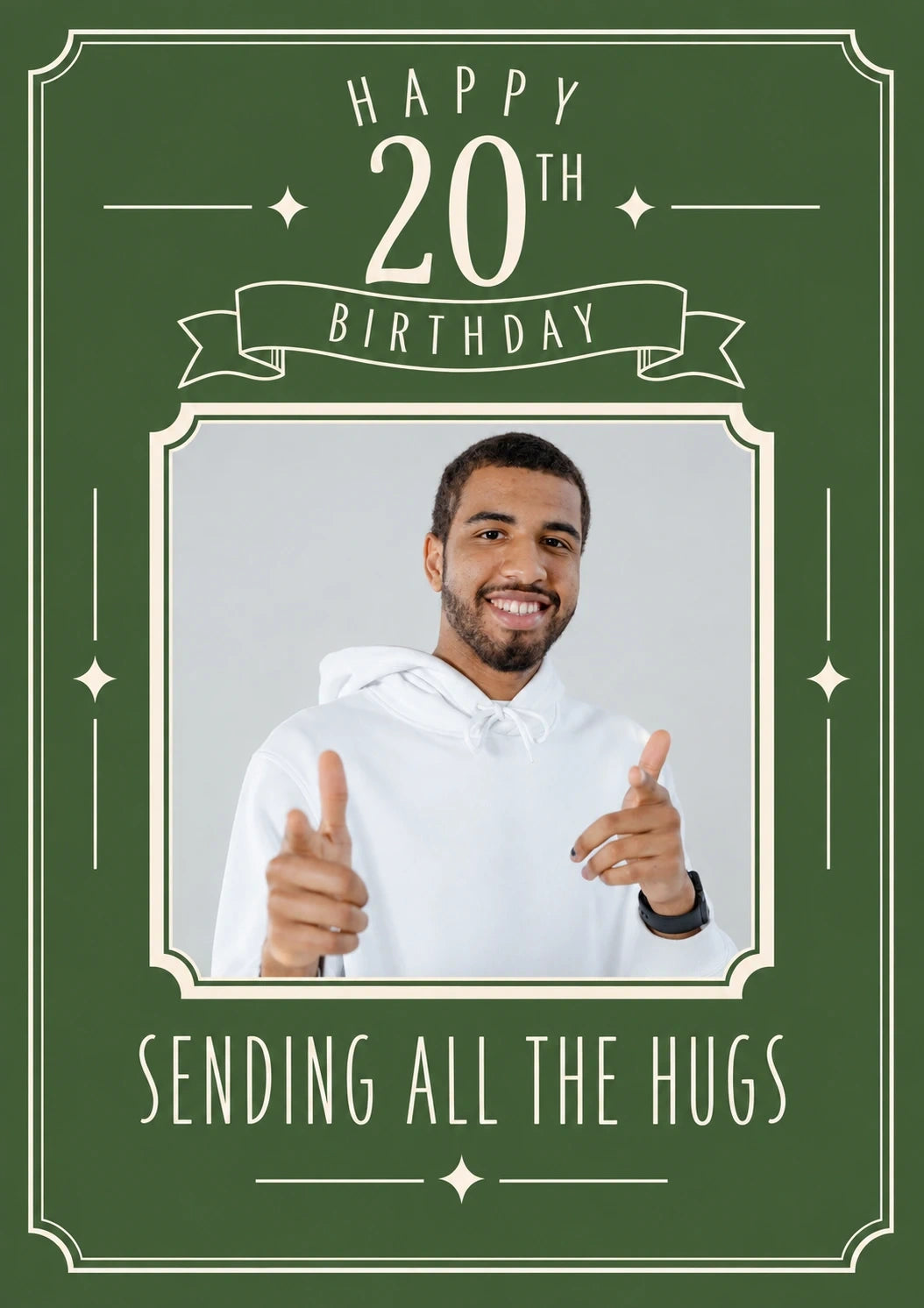 Birthdays - Personalised Card — with punch holes