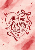 Load image into Gallery viewer, Anniversary - Personalised Card — with punch holes
