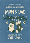 Load image into Gallery viewer, Christmas - Personalised Card — with punch holes
