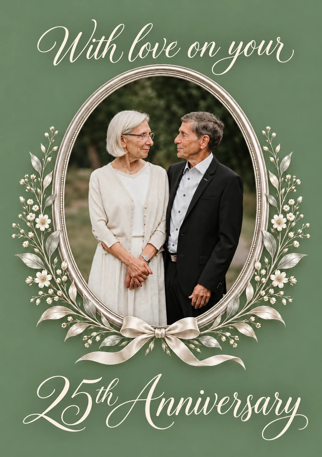 Anniversary - Personalised Card — with punch holes