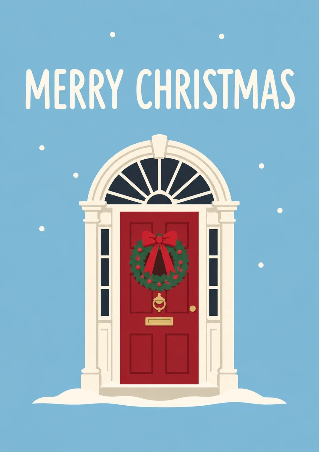 Christmas - Personalised Card — with punch holes