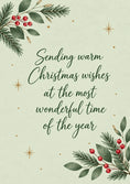 Load image into Gallery viewer, Christmas - Personalised Card — with punch holes
