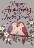 Load image into Gallery viewer, Anniversary - Personalised Card — with punch holes
