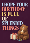 Load image into Gallery viewer, Birthdays - Personalised Card — with punch holes
