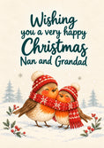 Load image into Gallery viewer, Christmas - Personalised Card — with punch holes
