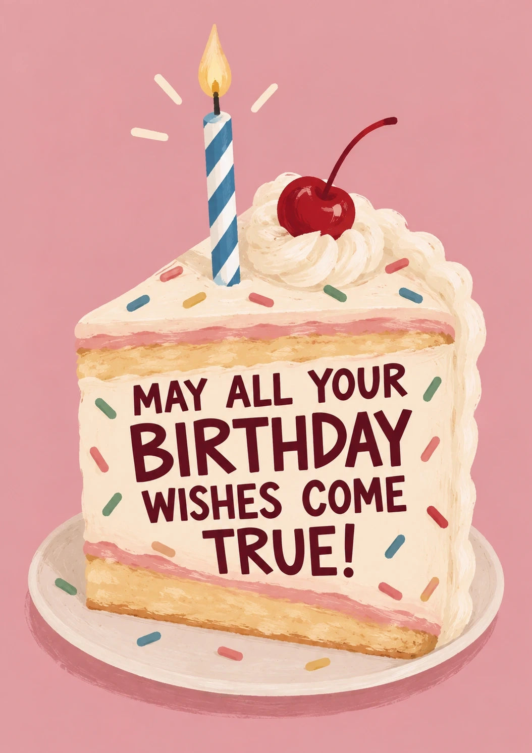 Birthdays - Personalised Card — with punch holes