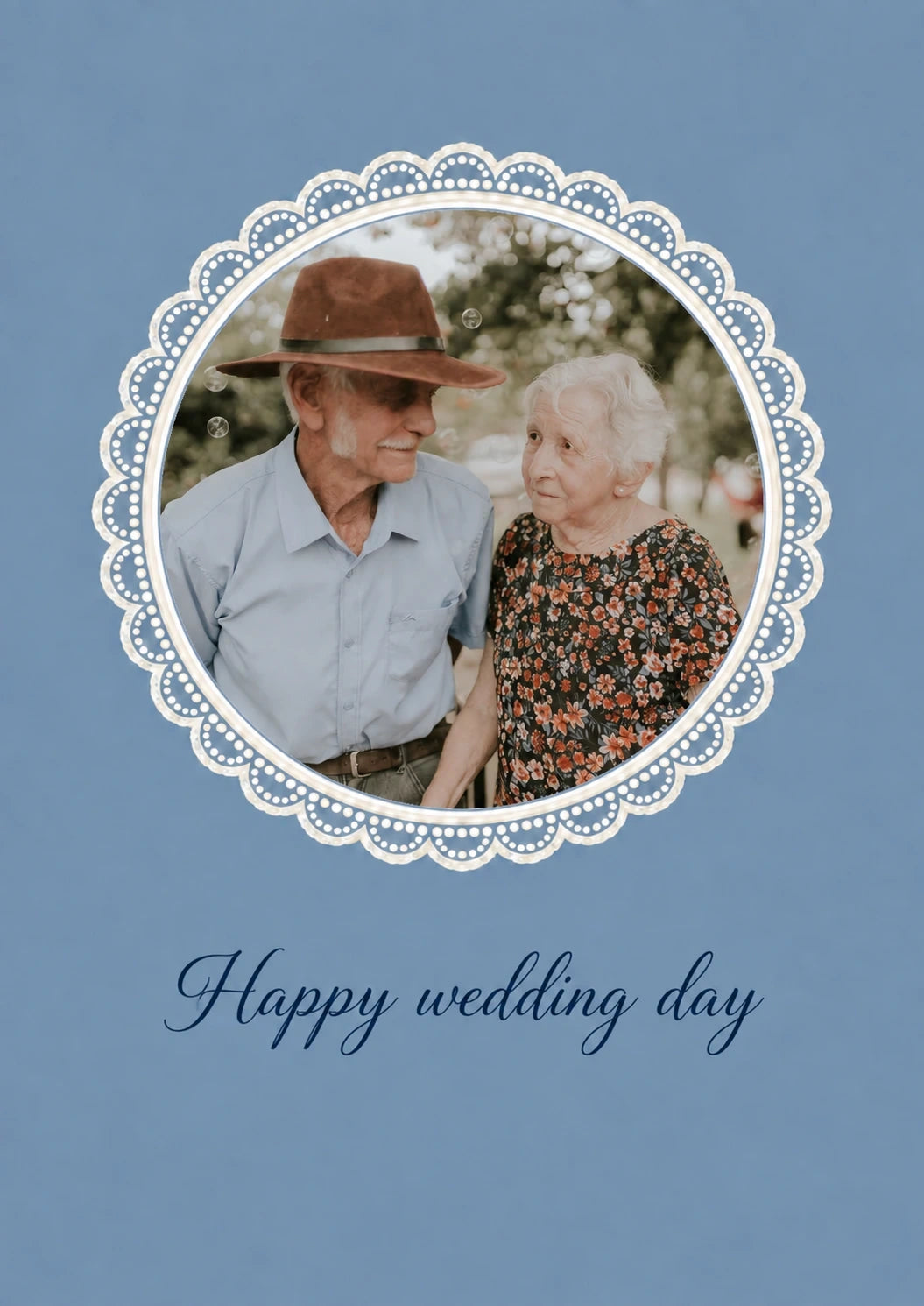 Weddings - Personalised Card — with punch holes