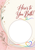 Load image into Gallery viewer, Anniversary - Personalised Card — with punch holes
