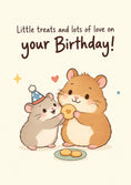 Load image into Gallery viewer, Birthdays - Personalised Card — with punch holes
